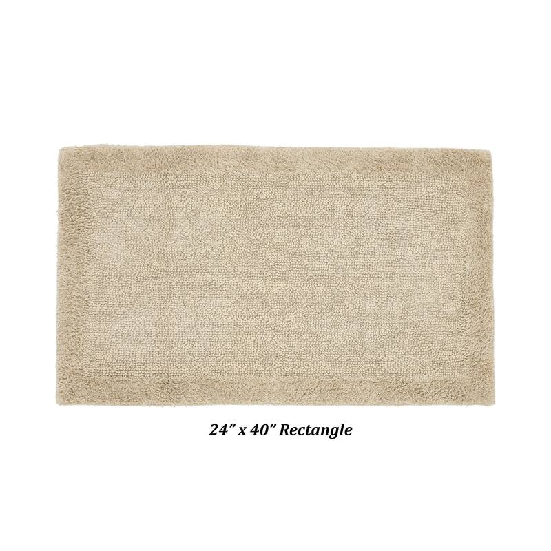 Better Trends Bath Rugs 100% Cotton Tufted Soft & Water Absorbent Bathroom Rug for Shower, Sink Bath Mats Edge Collection