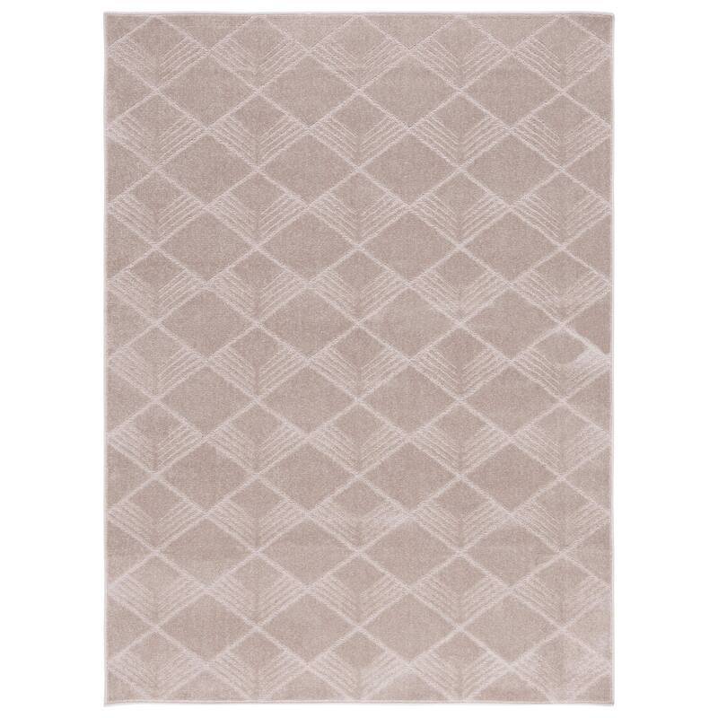 SAFAVIEH Plain and Solid Audra Geometric Rug - 5'3" x 7'6" - Beige