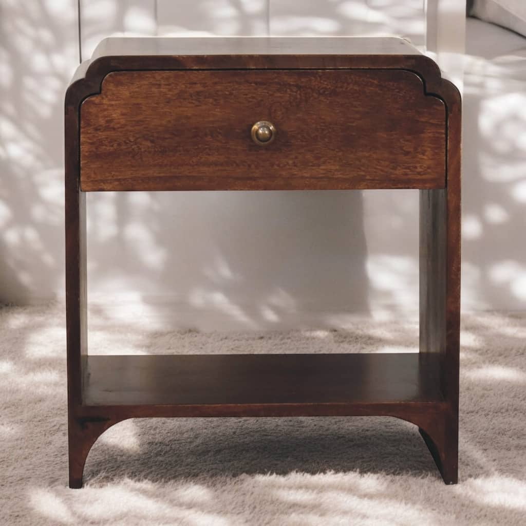 Artisan Furniture Solid Wood California Walnut Newton Bedside
