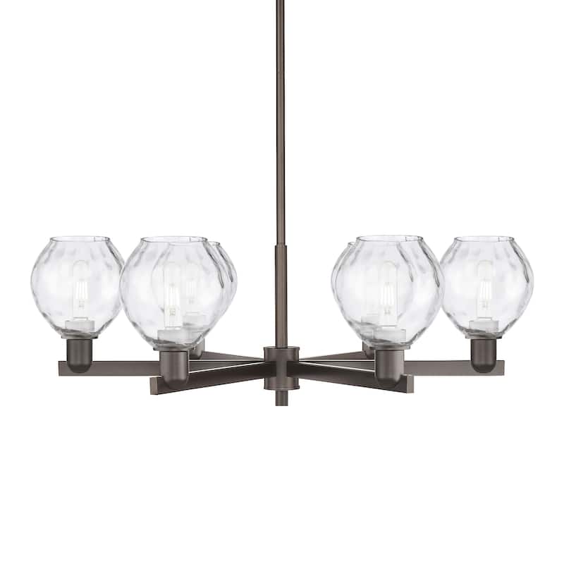 Innovations Lighting 716-6CR-11-36 Waverly Chandelier Waverly 6 Light - Oil Rubbed Bronze / Clear