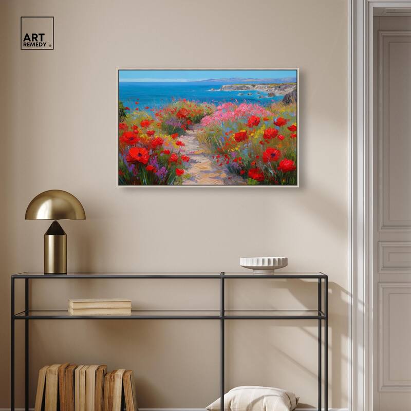 Ocean View Bloom I Canvas by Art Remedy