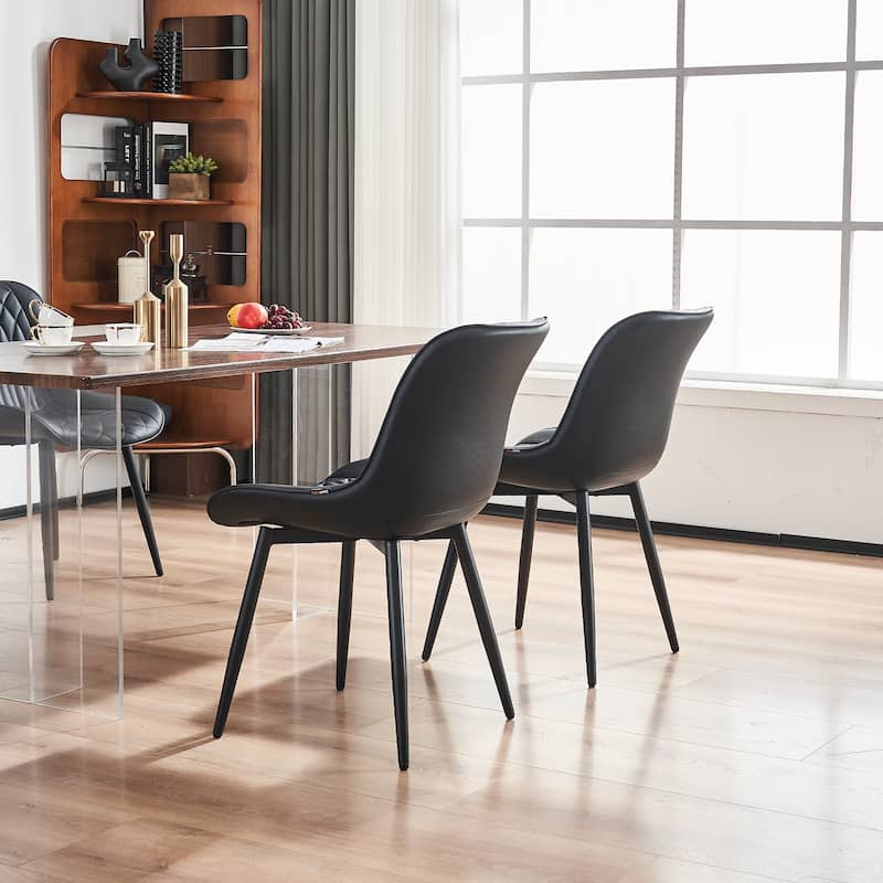 Modern Dining Chairs Set of 2 Upholstered Dining Room Chairs