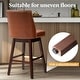 preview thumbnail 5 of 52, Pellebant 30.6'' H Solid Wood Swivel Bar Stool with Back