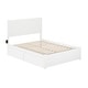 preview thumbnail 11 of 13, AFI Canyon Full Wood Platform Bed with Footboard & 2 Storage Drawers in White
