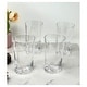 preview thumbnail 9 of 7, LeadingWare Hi Ball Oval Halo Acrylic Drinking Glasses Set of 4 (15oz) - 3.35" W x 3.35" L x 5.9" H