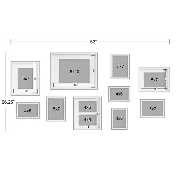 Kate and Laurel Gibson Wall Photo Frame Set