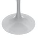 preview thumbnail 13 of 25, Verve Dining Table with a 36" Round Tabletop in White Steel Pedestal