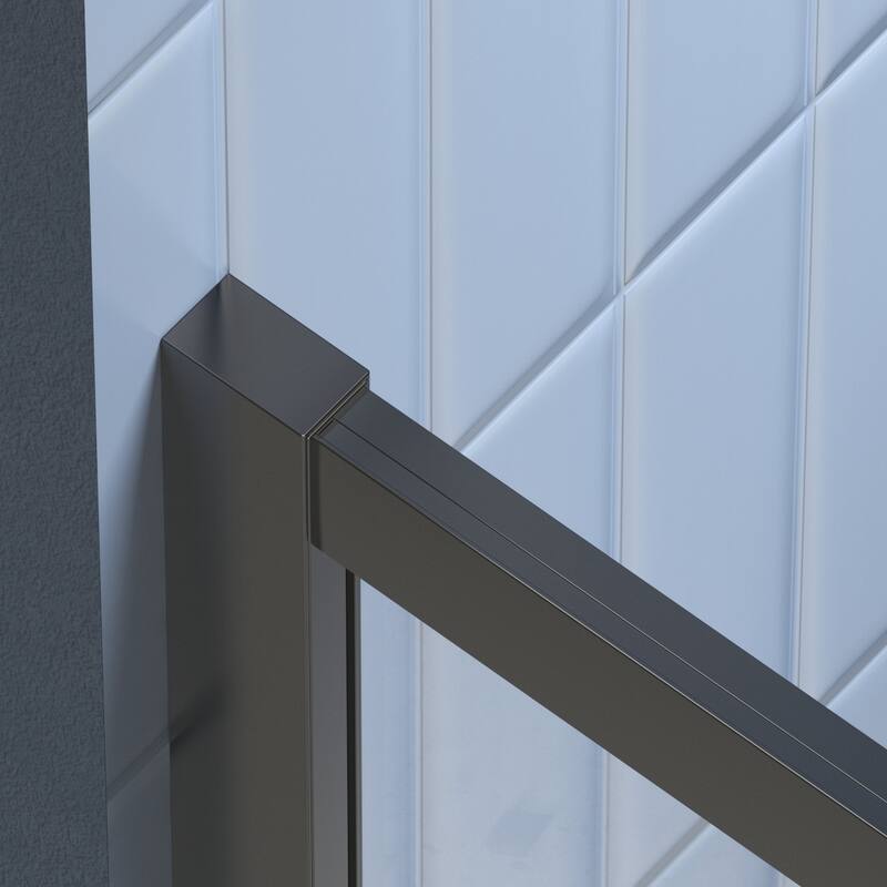 Sliding shower door, with 1/4" tempered glass