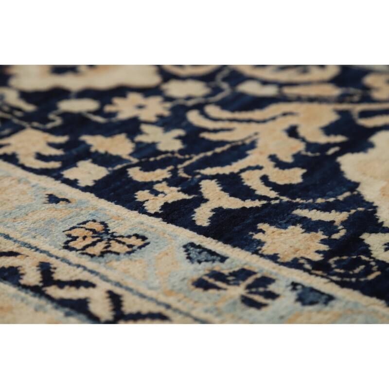 Hand Knotted Oriental 100% Wool Carpet Transitional All-Over Oranges & Rust Oushak Area Rug - 12' 1'' X 9' 1''