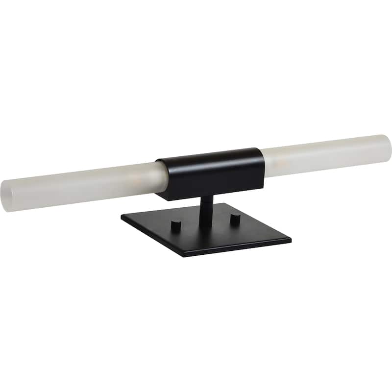 Industrial Style Wall Sconce with Tubular Shade - 7.75" - Black and White