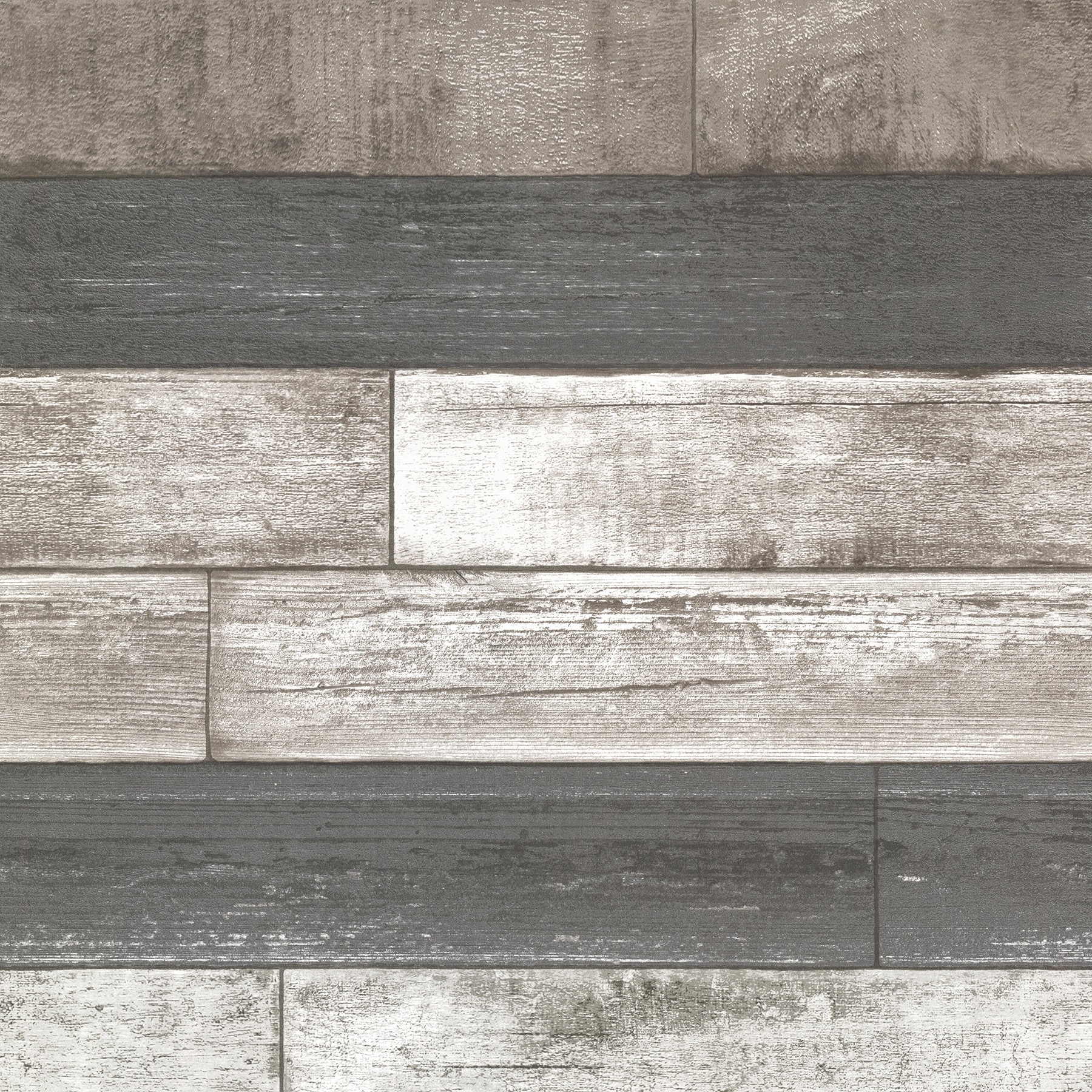 Brewster Wood Grey Ashwile Wallpaper - 20.5in x 396in x 0.025in