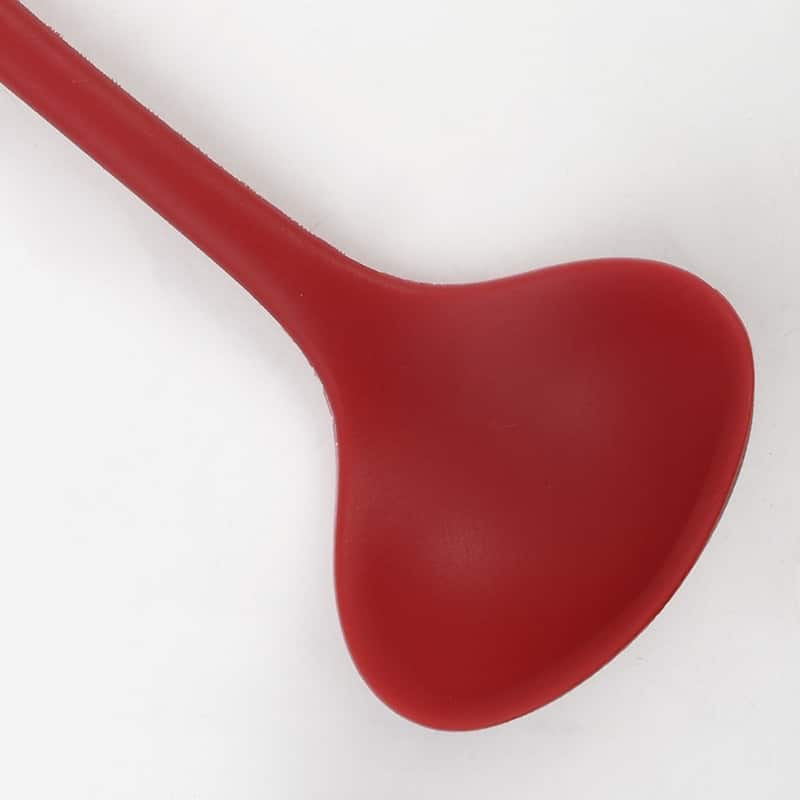 Silicone Soup Ladle Spoon 8.5 " Heat Resistant One Piece - 8.5" x 2.6"(L*W)
