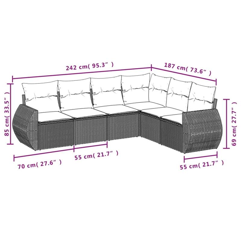 vidaXL Garden Sofa Set