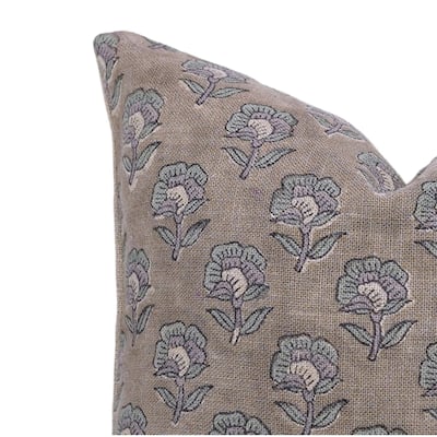 Linen Bohemian Block print pillow Cover Merakhi