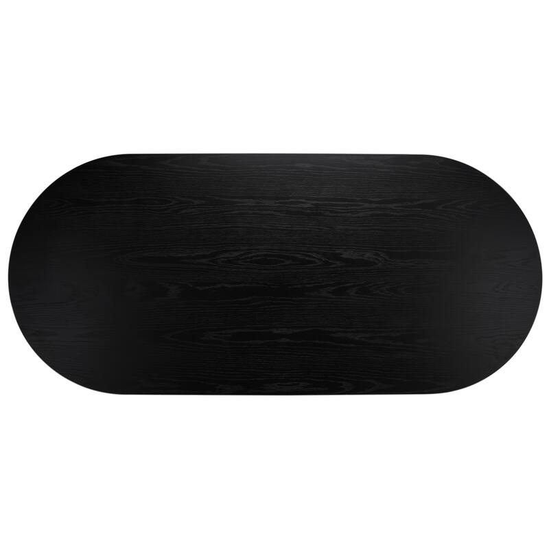 SAFAVIEH Couture Svenja Wood Dining Table - 79 In W x 35 In D x 29.5 In H - 79Wx35Dx30H
