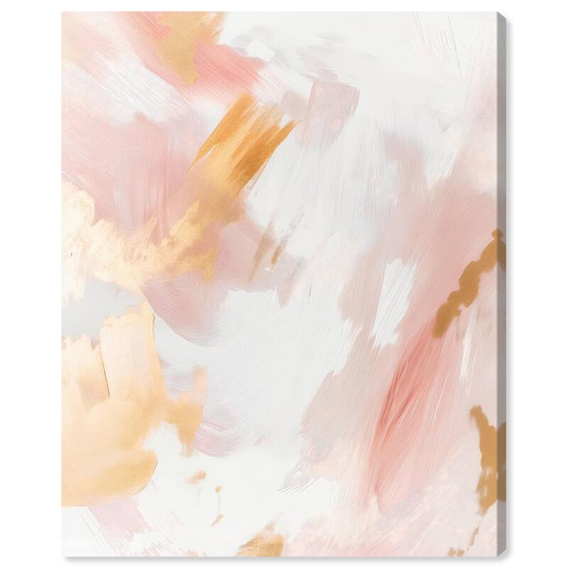 Rose Gold Veil III Canvas by Art Remedy, Gallery Wrapped - 20" x 24"
