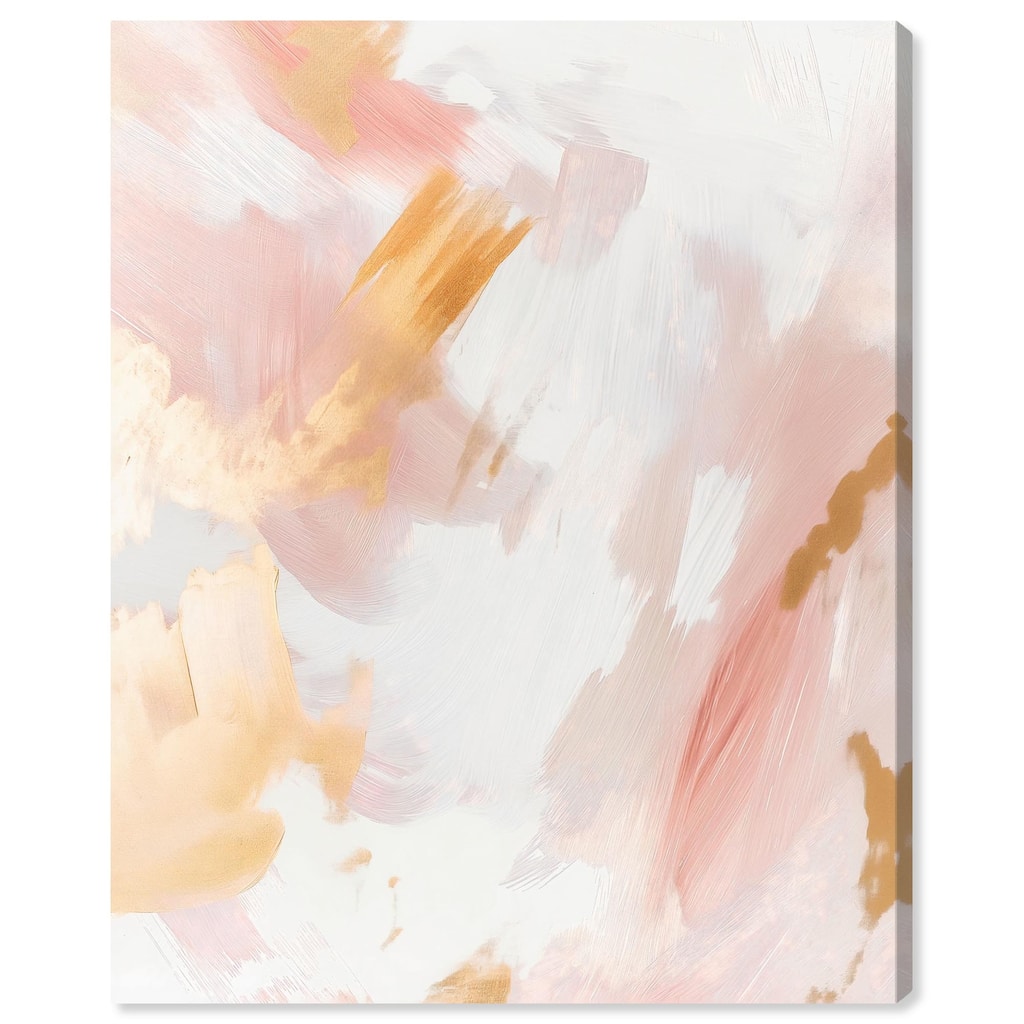 Rose Gold Veil III Canvas by Art Remedy, Gallery Wrapped