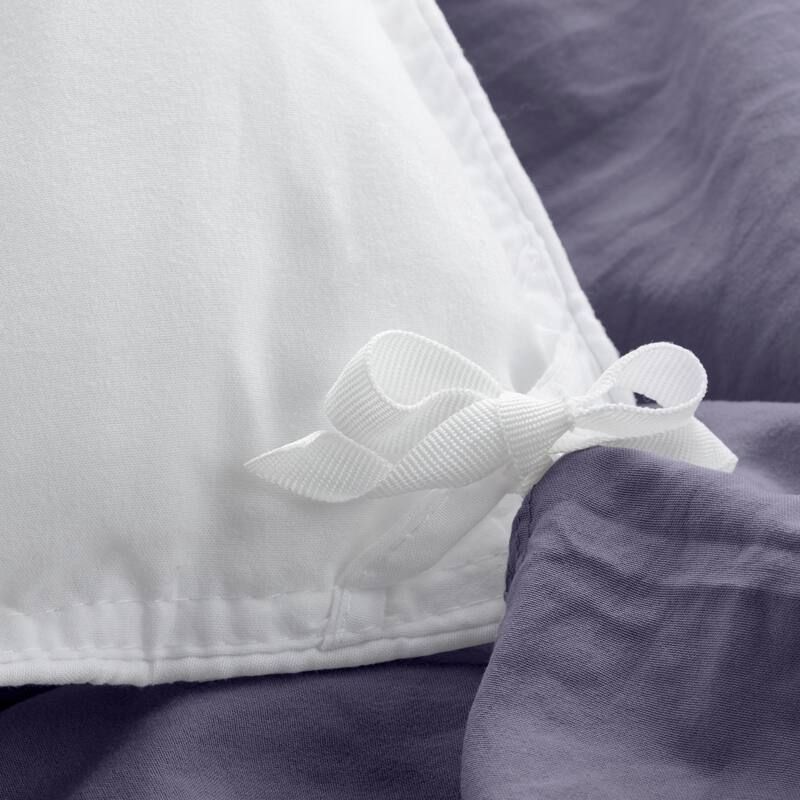 Bare Home Premium Washed Microfiber Duvet Cover and Sham Set