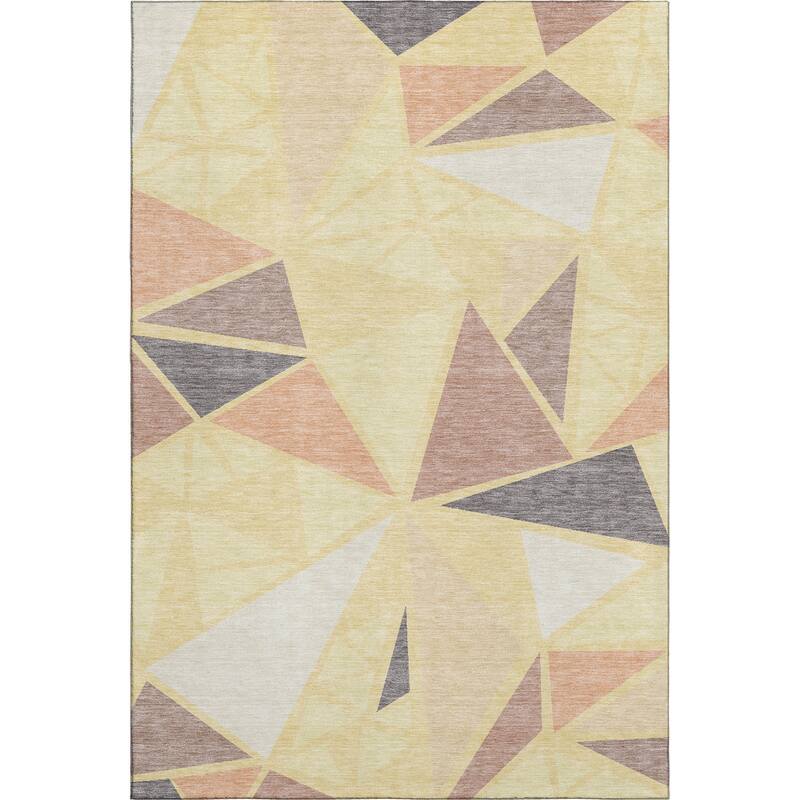 Premium Washable Super Soft Contemporary Mosaic Mayfield Rug