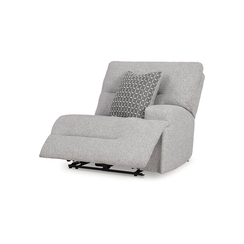Signature Design by Ashley Acklen Place Light Gray 3-Piece Power Reclining Sectional - 115" W x 71" D x 42" H