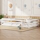 preview thumbnail 3 of 34, Floor Bed with Fence,Wood Kids Bed,Twin Size