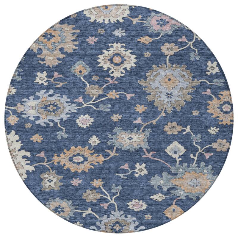 HomeRoots Floral Transitional Rectangle Outdoor Rug