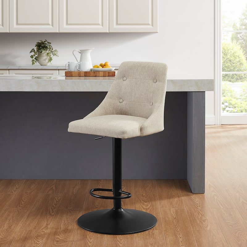 Linon Clarewill Adjustable Gas Lift Barstool