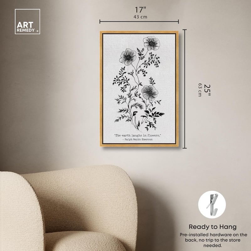 Earth Laughs in Flowers Canvas by Art Remedy