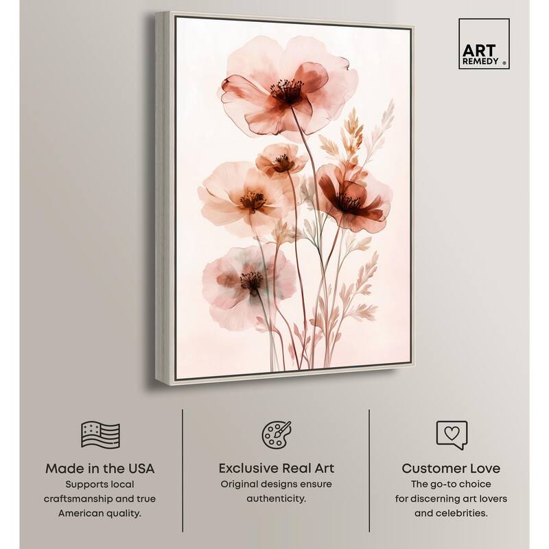 Petal Dye III Canvas by Art Remedy