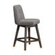 preview thumbnail 101 of 176, Amalie Upholstered Bar Stool, Swivel Counter Height Stool with Solid Wood Frame