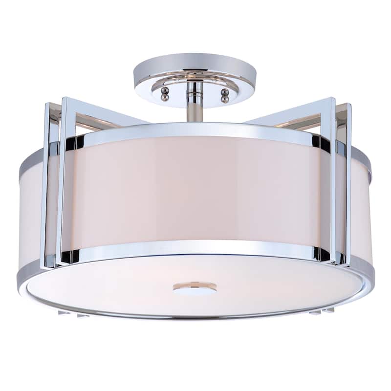 SAFAVIEH Lighting Jolie Orb Drum 3-Light Gold Ceiling Light - 17.125"x17.125"x10.25" - 17Wx17Dx10H