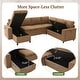 preview thumbnail 30 of 29, U-Shaped Convertible Sectional Sofa Bed with Storage Chaise by Harper&Bright Designs