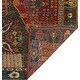 Thumbnail 4, Semi-Antique Hanif Navy/Red Rug - 5'0" x 7'9". Changes active main hero.