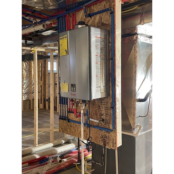 Rinnai Tankless Water Heater (Int CTWH 199k Btu 11gpm max w/Valve) Silver -  Bed Bath u0026 Beyond - 22698123