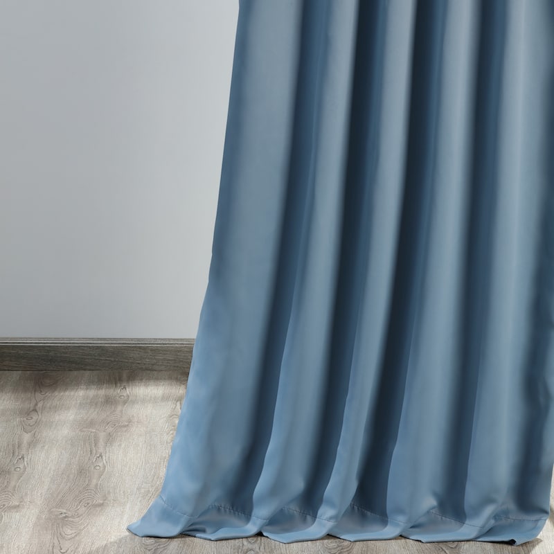 Exclusive Fabrics Room Darkening 84-inch Curtain Panel Pair (2 Panels)
