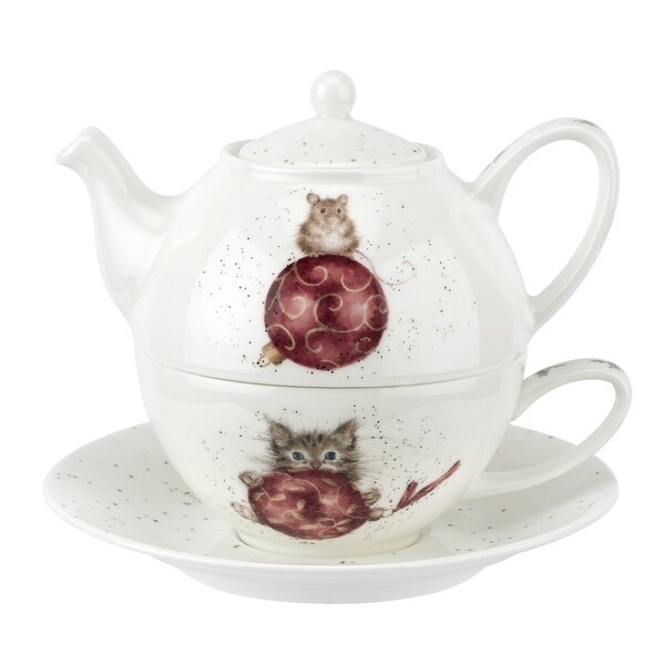 Royal Worcester Wrendale Designs Tea For One with Saucer - Bed