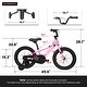 preview thumbnail 11 of 15, A16117 Kids' Bike 16"Wheels, 1-Speed Child Bicycles For 3-4Years, With Removable Training Wheels Baby Toys, Front V Brake