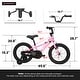 preview thumbnail 11 of 9, Kids' Bike 12 Inch Wheels, 1-Speed Boys Girls Child Bicycles For4-7Years, With Removable Training Wheels Baby Toys,Front V Brake