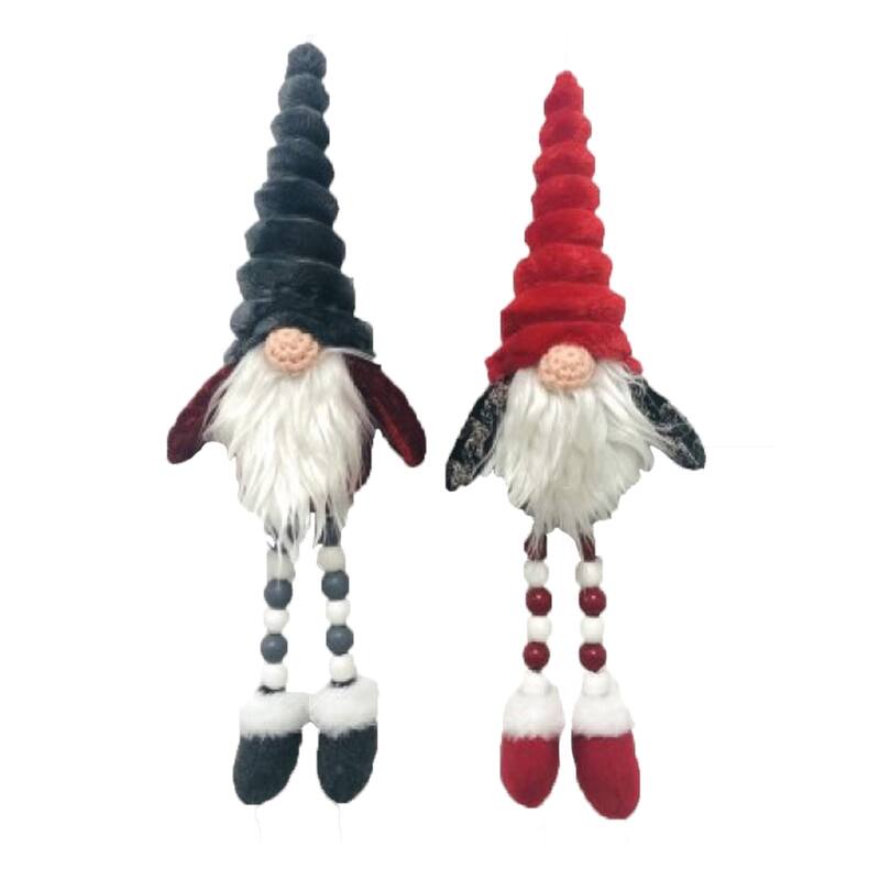 11 inch Xmas Gnome Ornaments, Set of 2