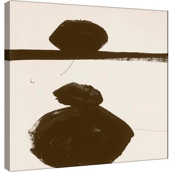 PTM Images 9-100900 PTM Canvas Collection 12" x 12" - "Sepia J" Giclee Abstract Art Print on Canvas