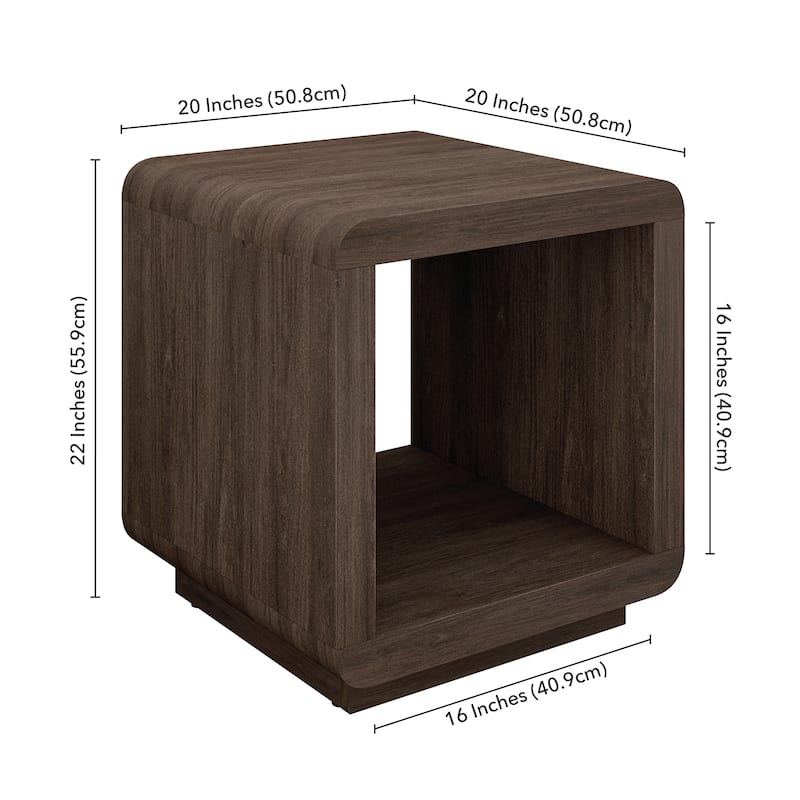 Lonni 20" Wide Square Side Table - 20" Wide