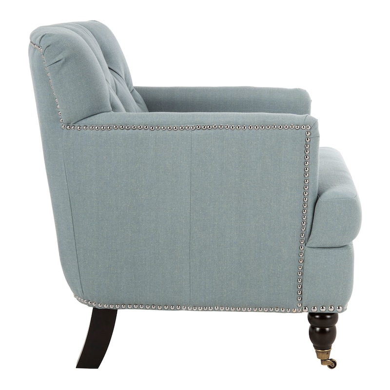 SAFAVIEH Tori Antiqued Tufted Club Chair - 28" x 34.4" x 32.7". - 28"W x 34"D x 33"H