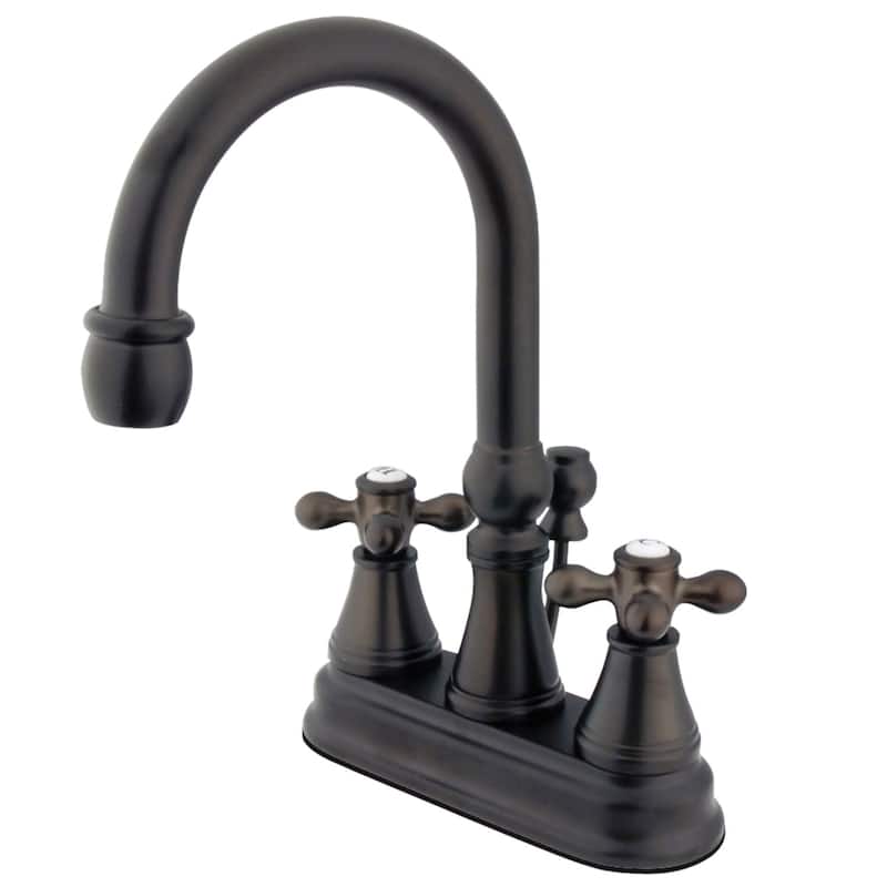 Kingston Brass Restoration 1.2 GPM Deck Mounted Bathroom Faucet with - Oil Rubbed Bronze