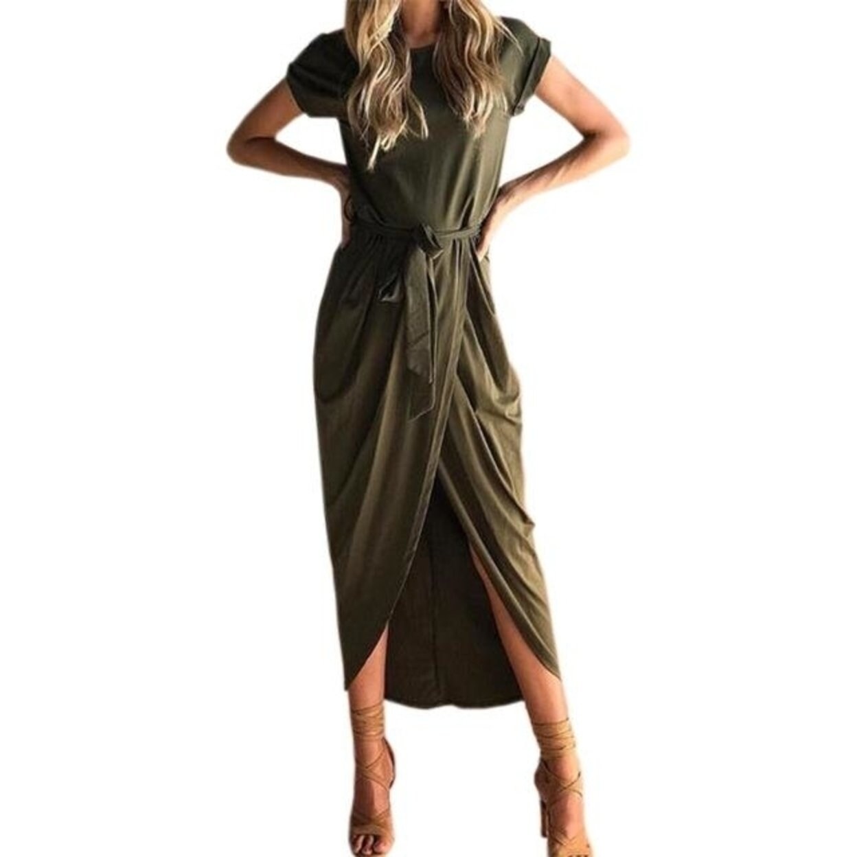 Shop Summer Maxi Dress Women Short Sleeve O Neck Hot 2017 Long