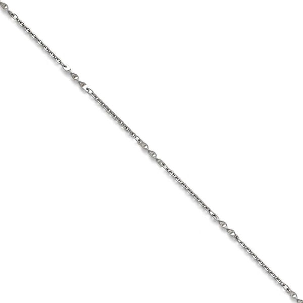 Chisel Stainless Steel Polished Fancy Link Chain - 20 in