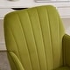 preview thumbnail 37 of 81, Adjustable Velvet Office Chair with Wheels, Ergonomic Swivel Study Desk Chair, Upholstered Task Chair with Backrest Seat - N/A
