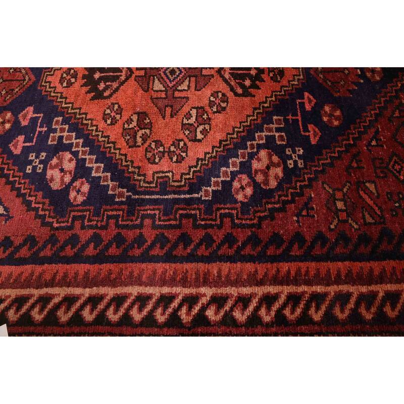 ECARPETGALLERY Hand-knotted Andelz Dark Red Wool Rug - 4'11 x 7'3
