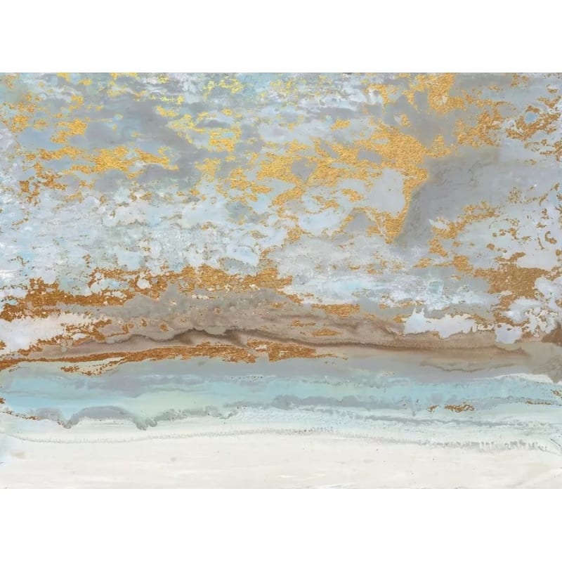 GK Wall Design Marbling Gold Brush Splash Modern Removable Wallpaper