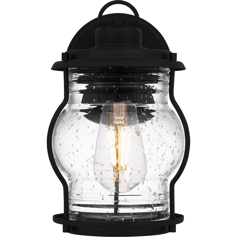 Earth Black One Light Outdoor Wall Mount from the Luther Collection
