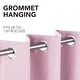 preview thumbnail 41 of 69, Deconovo Faux Linen Total Blackout Grommet Curtain (2 Panels)
